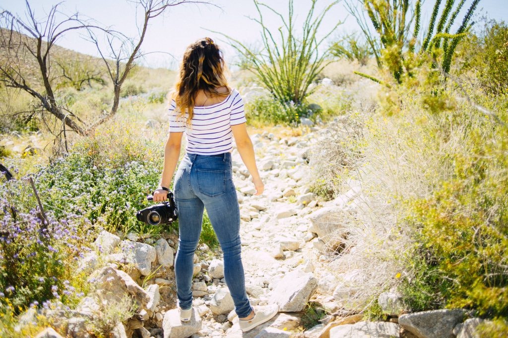 Enge Jeans mit hoher Taille