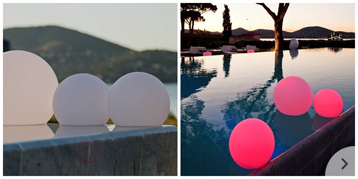 Licht für Teich & Pool: schwimmende Leuchtkugeln