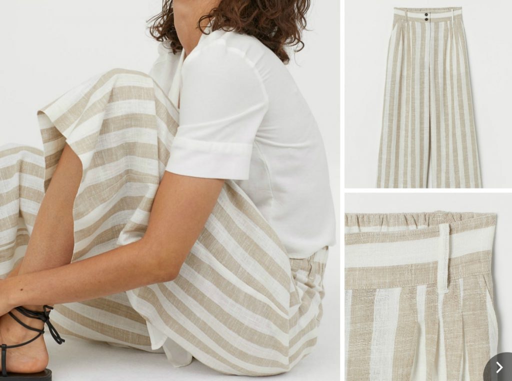 Culottes sind auch am Strand total angesagt.