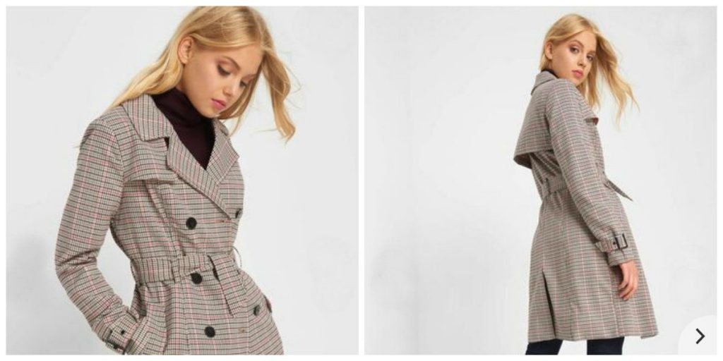 Karierter Trench von Orsay