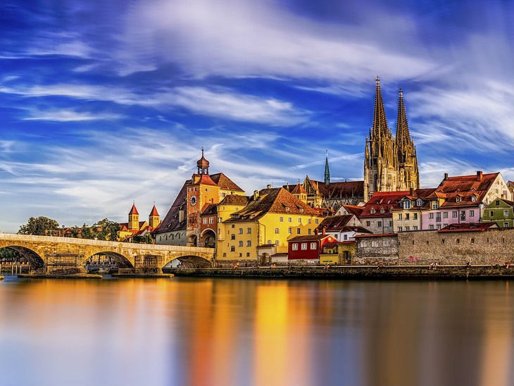 Die schöne Stadt in Bayern: Regensburg