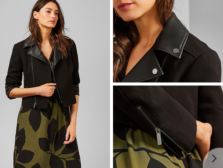 Herbst-Essentials Jacke Biker-Jacke von Ted Baker: der Herbslook 2019