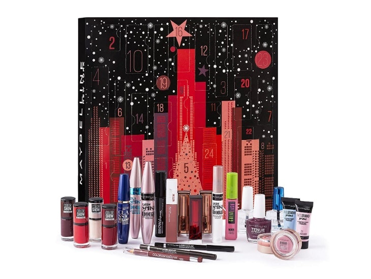 Adventskalender Mabelline Kosmetik pur– mit dem Adventskalender von Mabelline