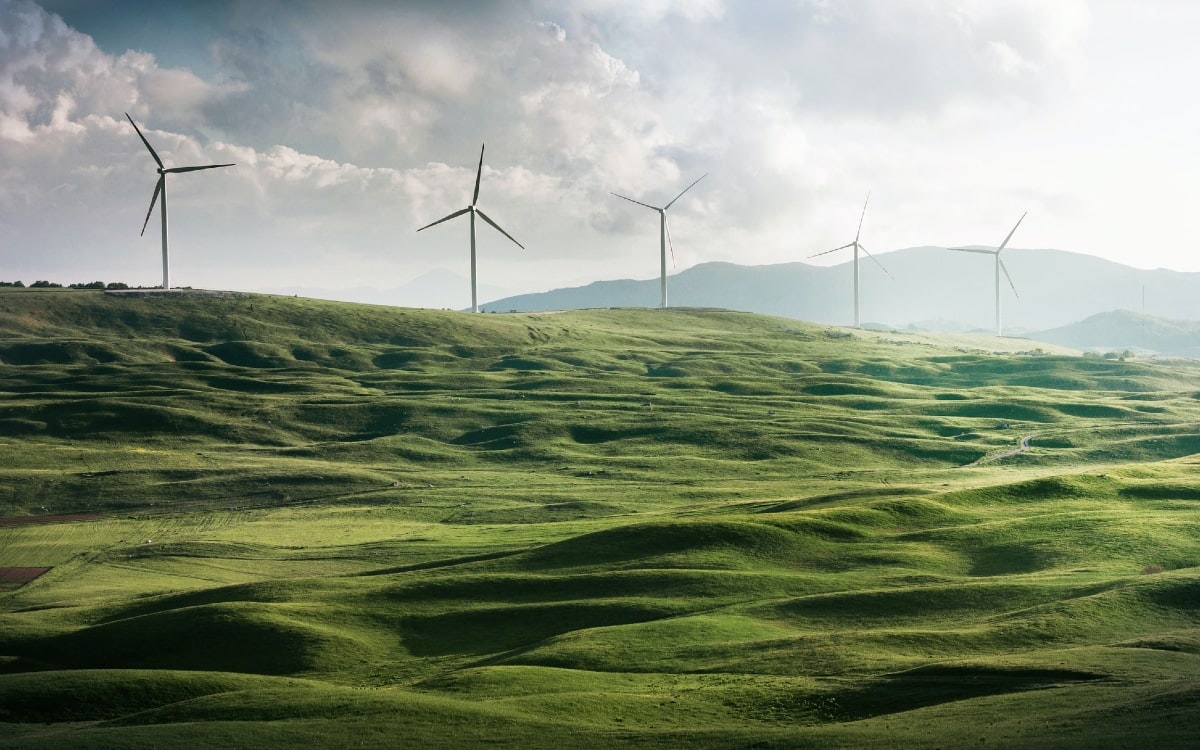 Ökostrom dank Windkraftanlage