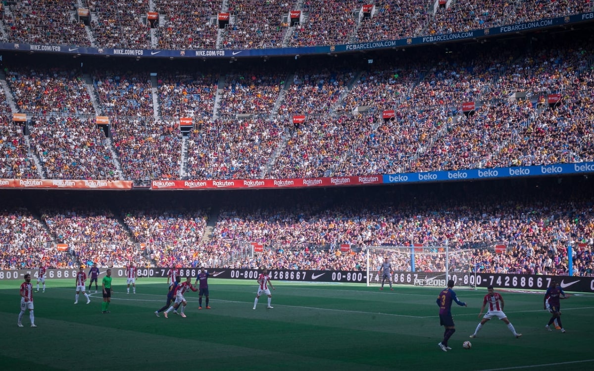 Ein Spiel des FC Barcelona - Auch darüber wird im Fußball Podcast berichtet