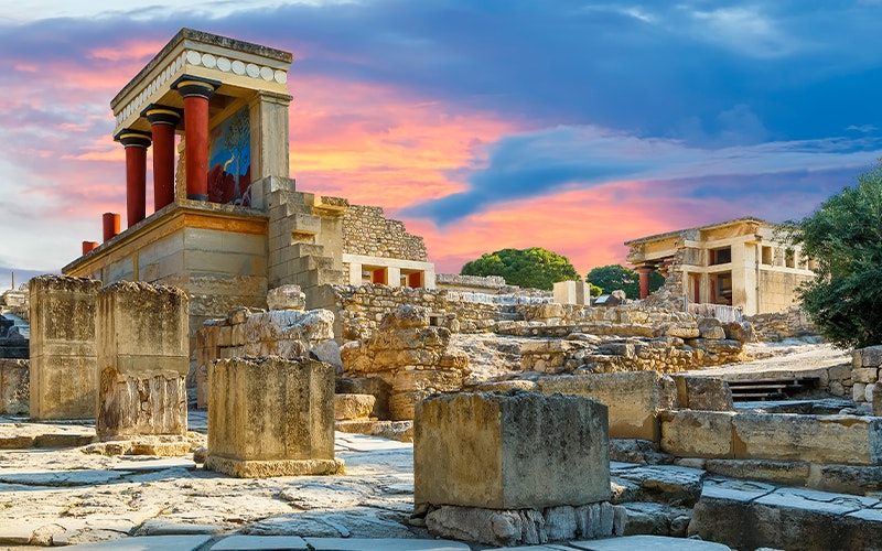 Ausgrabungsstätte Knossos auf Kreta