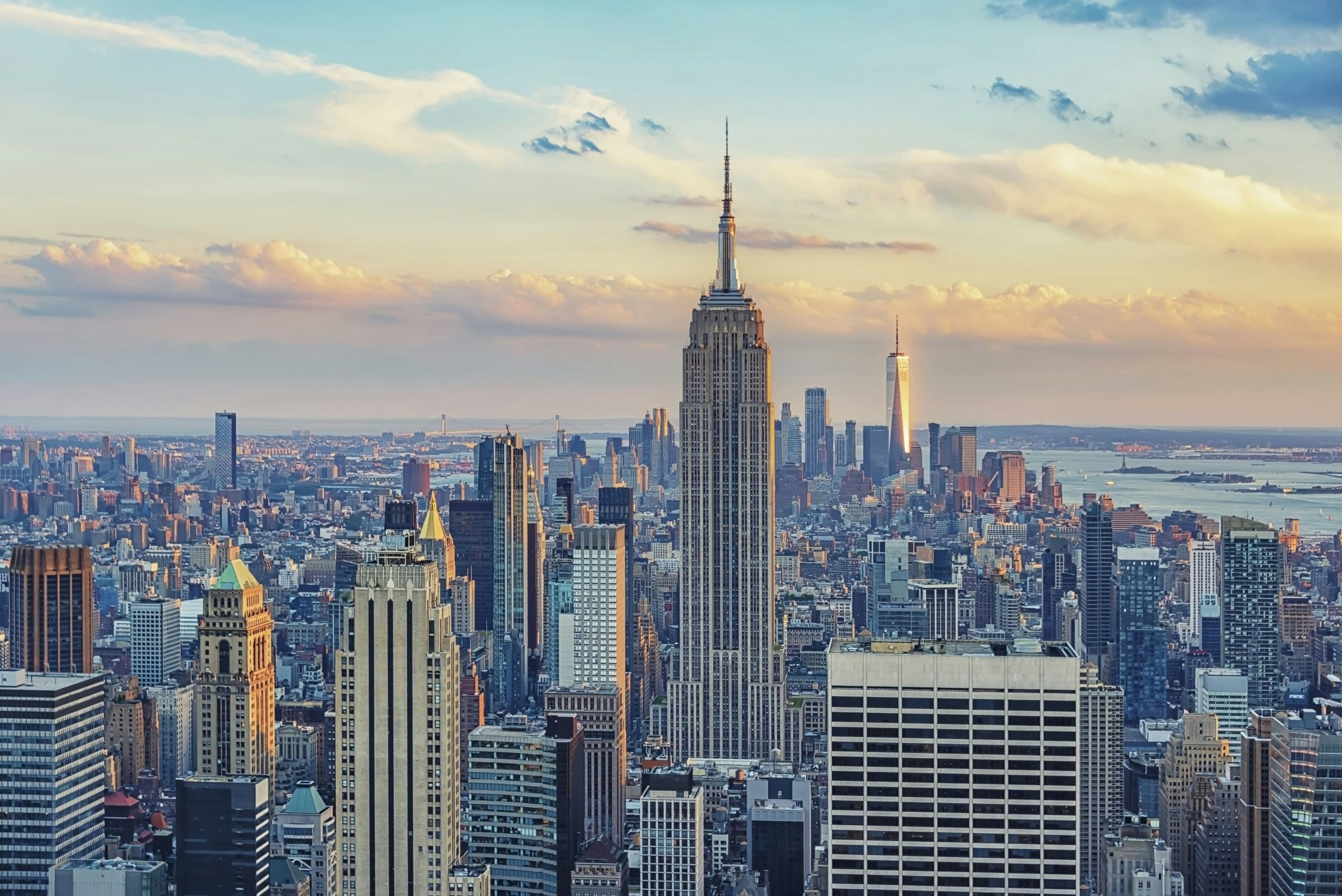 Blick auf das Empire State Building und die New Yorker Skyline